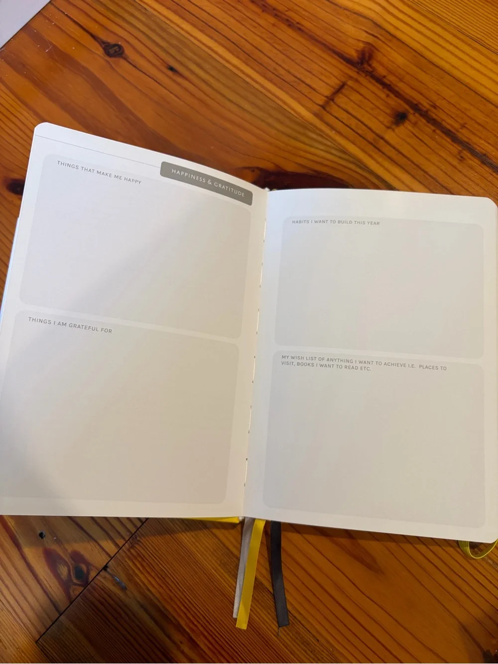 The Little Calm & Happy Co. Yellow Undated Weekly Planner and Goal Tracker